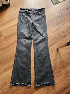 American Eagle Black Luxe Pull On Flare Leg Jeans